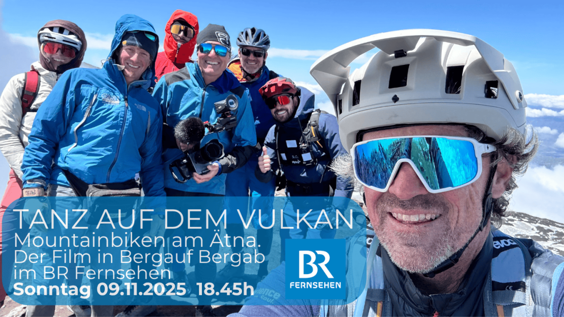 Das FilmTeam des BR vor und hinter der Kamera - zu sehen in Bergauf Bergab.