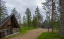 Das Areal der Kota Hanhilampi - mitten in der lappischen Landschaft