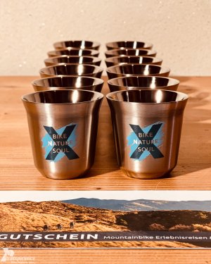 TrailXperience Shop Mokka Becher silber