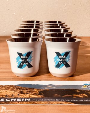 TrailXperience Shop Mokkabecher weiß